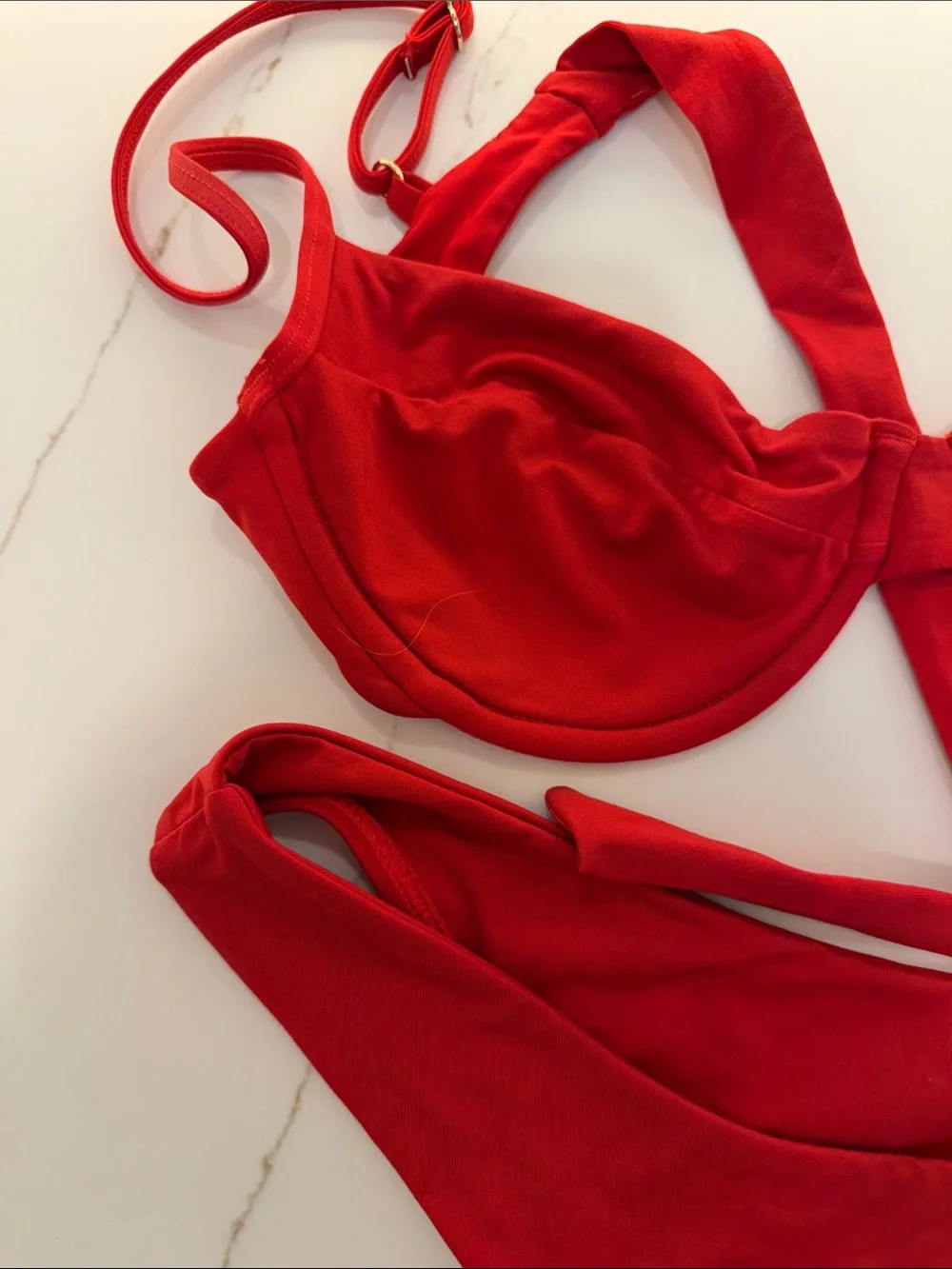 Monday Swimwear Red Underwire Bikini Set - Women Swim